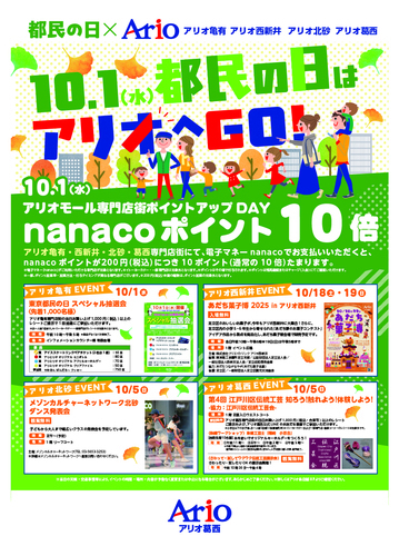 nanacoポイント10倍
