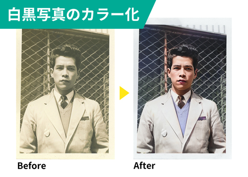 白黒カラー化