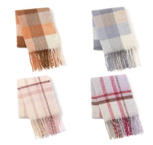 チェックマフラー