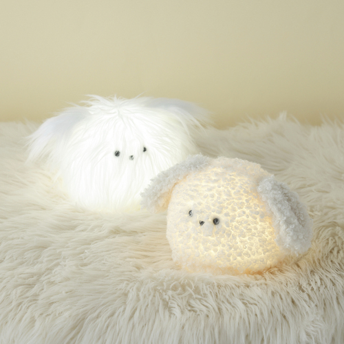 【NEW✨】優しい光と見た目に癒される、モフモフわんこランプ🐩
